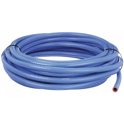 DETROIT FLEX DEFENSE Heater Hose: 3/8 in Hose Inside Dia., 50 ft Hose Lg, Blue, Silicone - Silicone SAE J20R1 Heater Hoses