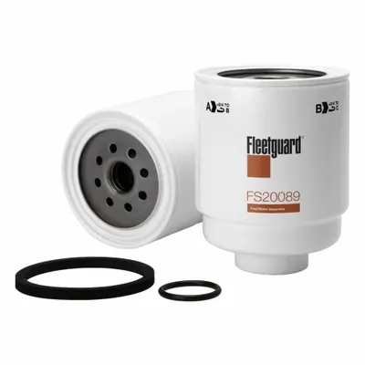FLEETGUARD Automotive Fuel Filter: 13 7/16 in Overall Lg, 4 1/4 in Outside Dia - Spin-On Fuel/Water Separators