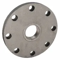This ANVIL pipe flange is a 4-inch female NPT threaded cast iron flat flange, Class 125, with a maximum operating pressure of 175 psi. It is used to connect pipes in industrial piping systems for water, steam, or gas applications, providing a leak-resistant joint without welding