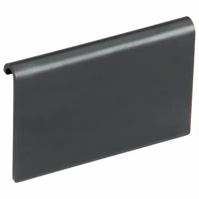 AKRO-MILS Label Holder: 4 in x 2 3/8 in, Black, Adhered, 24 Label Holders, Snap-On - Snap-On Label Holders