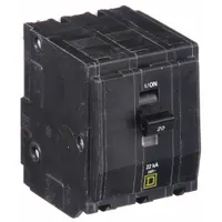 SQUARE D Miniature Circuit Breaker: 20 A, 120/240V AC, Three Phase, 22kA at 120/240V AC, 3 Poles (MPN QO320VH)