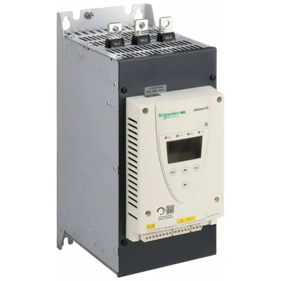 SCHNEIDER Soft Start: 208-600V AC, 170 A Output Current, With Bypass, IP20/NEMA 1 - Schneider Altistart ATS 22