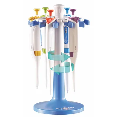HEATHROW SCIENTIFIC Pipette Holder: 13 1/8 in Overall Wd, 7 5/8 in Overall Ht, ABS Plastic/TPE - Pipette Holders