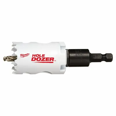 MILWAUKEE Hole Saw: 1 3/8 in Saw Dia., 3/5 Teeth per Inch, 1 5/8 in Max. Cutting Dp - Multi-Material-Cutting Hole Saws with Attached Arbor