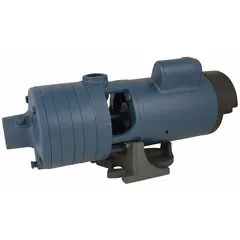 Horizontal booster pump for water pressure boosting in commercial and residential water supply systems, irrigation, and other applications requiring consistent flow. Features a 2 hp single-phase motor, 115/230V AC input, 37 gpm best efficiency flow, and an open drip-proof (ODP) enclosure.