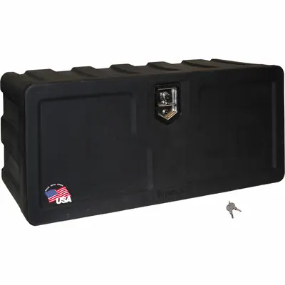 BUYERS PRODUCTS Underbody: Underbody Truck Box, Single Drop-Down Door Door, 18 in Overall Dp - Single Drop-Down Door Boxes