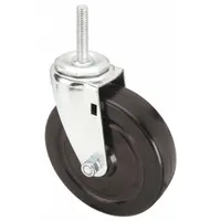 APPROVED VENDOR Stem Caster: 5 in Wheel Dia., 1 1/4 in Wheel Wd, Swivel, Swivel, 1/2 in Stem Dia