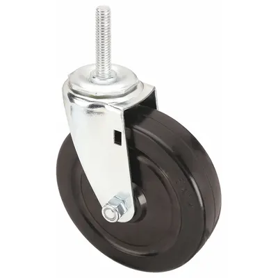 OEM Stem Caster: 5 in Wheel Dia - NSF-Listed Sanitary Threaded Stem Casters