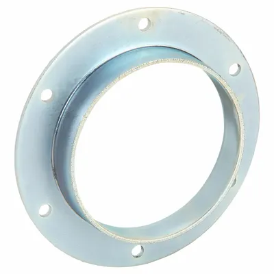 NORDFAB Angle Flange Adapter: Steel, For 4 in Duct Dia, 1 in Overall Lg - Flanges