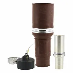 Female single pole inline plug from the 49 Series, rated 1000V AC and 769 A. Features crimp tube termination and brown color. Suitable for high-current industrial power connections in distribution and heavy equipment.