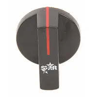 Control knob designed as a replacement part for industrial equipment. Enables manual adjustment of settings on machinery such as pumps, valves, or control panels. Commonly used in manufacturing, HVAC, and process control systems requiring operator interface