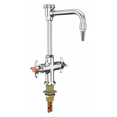 INSTOCK Laboratory Faucet: Faucet, Single-Post, For Cold Water/Hot Water Media - Single-Post Laboratory Faucets