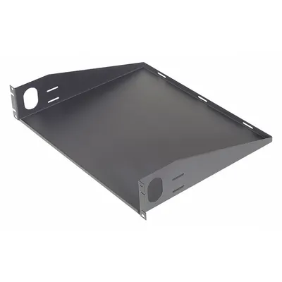 VIDEO MOUNT PRODUCTS Rack Shelf: 2 u, Solid Shelf, 14 7/8 in Overall Dp, 3 1/2 in Overall Ht - Rack-Mounted Equipment Shelves