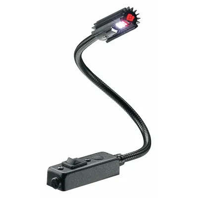 FEDERAL SIGNAL Task Light: LED, Wire Leads, Gooseneck, 12 in Arm Reach, 398 lm Max Brightness - Gooseneck Task Lights