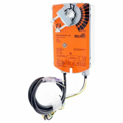 Belimo Actuator: Fire and Smoke Dampers, Floating Point, Spring Return, 30 in-lb - Fire & Smoke Rated Actuators