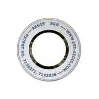 AEGIS 0.816"-0.855" Press Split Ring: Split, For 27/32 in Shaft Dia, Aluminum, Universal (MPN SGR-19.7-0A6)
