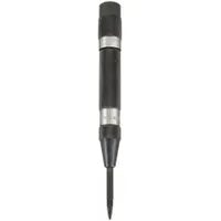 Automatic Center Punch: 5/64 in Tip Size, Round, 5/8 in Shank Dia, 5 1/2 in Overall Lg, Knurled Grip (MPN 78)