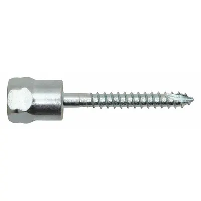 DEWALT Vertical Rod Hanger: 1/4 in Overall Dia, 2 13/16 in Overall Lg, 1/4 in Screw Size - Rod Hangers for Wood