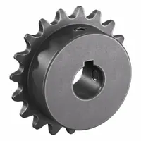 TSUBAKI Single Strand Sprocket: 35, For 3/8 in Chain Pitch, 5/8 in Bore Dia, 19 Teeth, Steel (MPN 35B19F-5/8)