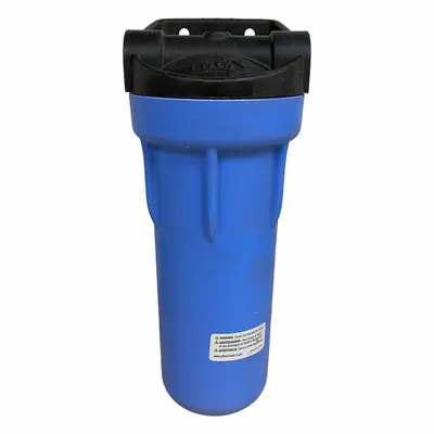 NEPHROS Water Filter Housing: 10 in Overall Ht, 6 in Overall Dia, FPT, Polypropylene - Housings for Appliance Water Pre-Filter Systems