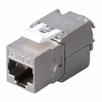 TRIPLETT Shielded Metal Connector: Tool-Less, White, 7, RJ45, Copper, CAT7-KJSWH-10PK, 10 PK