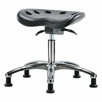OEM Tractor Stool: Polyurethane, Ht Range 17 1/2 in to 22 1/2 in, 17 in Seat Wd - Polyurethane Lab Stools
