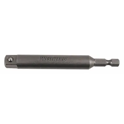 WESTWARD Impact Socket Adapter: 1/4 in Input Drive Size, Unfinished - 1/4" Male Hex Drive Impact Socket Adapters
