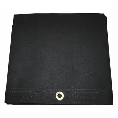 MAURITZON Tarp: 11.5 ft Lg, 9.5 ft Wd, Heavy Duty, 20 mil, Cotton Canvas, Black - Canvas Tarps