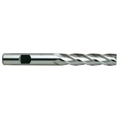 YG-1 Square End Mill: High Speed Steel, TiCN Coated, 4 Flute, 1-1/4" Mill Dia - General Purpose High-Speed Steel Square End Mills