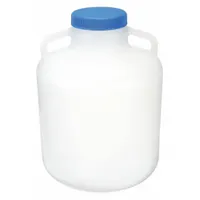 APPROVED VENDOR Carboy: 1 L Capacity - mL, Autoclavable, Screw On Cap, White, 339.72 mm Overall Ht