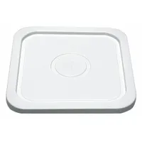 APPROVED VENDOR Pail Lid: Snap-On, White, Plastic, FDA Compliant, 10 3/8 in L x 10 3/8 in W (MPN SQ2140WL)