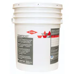 A 30% concentration food-grade propylene glycol heat transfer fluid, supplied as a clear liquid in a 5-gallon pail. Formulated for closed-loop heating and cooling systems where incidental food contact may occur, such as in food processing and beverage lines. Provides freeze protection and corrosion inhibition.