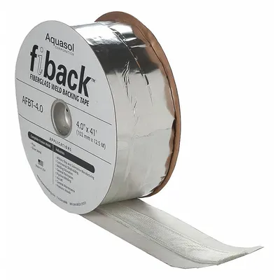 AQUASOL Fiberglass Weld-Backing Tape, 4 in x 41 ft, 600 A