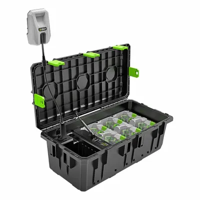EGO Charging Case and Adapter: For 56V DC Battery Volt, Rapid, Simultaneous - EGO Battery Chargers