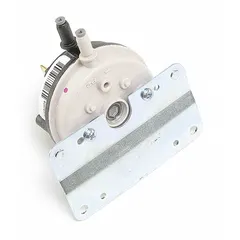 Pressure switch for HVACR applications, used in gas-fired heating equipment to verify airflow or gas pressure before ignition. Ensures safe burner operation in commercial and industrial heating systems.
