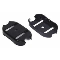 Skid shoe kit for outdoor power equipment. Replaces worn skid shoes to maintain cutting height and protect the deck. Compatible with manufacturer numbers 1696169, 1696172, 1696173, and 1696175.