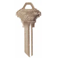 Key Blank: Compatible with Almet/Schlage Locks, Key ID # SC4, 6 Pins, Nickel Plated (MPN 1145A-SC4)