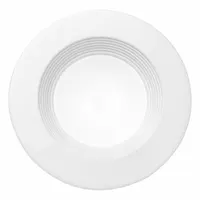 Universal trim module for 4-inch recessed housings. Delivers 700 lumens at 13 watts with selectable color temperatures (2700K/3000K/3500K/4000K/5000K). Operates on 120V AC. White finish. Replaces 65W incandescent or 16W CFL downlights