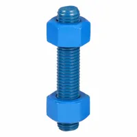 USA FASTENER Fully Threaded Stud: 3/4"-10 Thread Size, Steel, Grade B7, PTFE Coated, 4 in Lg, 4 PK (MPN B7-.75-4)