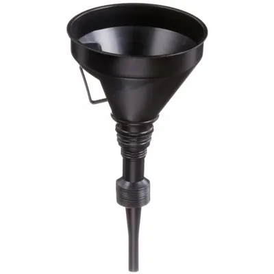 FUNNEL KING Funnel and Flexible Spout: Polyethylene, 32 fl oz Fluid Capacity, 6 in Overall Dia - Spout Funnels