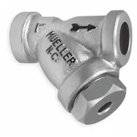 MUELLER STEAM SPECIALTY Y Strainer: 1 in, Socket, Perforated, 0.062 in Screen Size, Carbon Steel (MPN 1 582 CS socket weld)