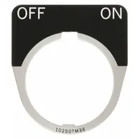 Legend Plate: 30 mm Panel Mounting Size, Half-Round, 1 13/16 in Overall Ht x 1 3/4 in Overall Wd (MPN 10250TM42)