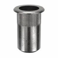 Rivet Nut: M6-1.00 Thread Size, 18 mm Overall Lg, 9.9 mm Insert Dia, Round, Steel, Steel, 25 PK (MPN ALS4T-610-6.6)