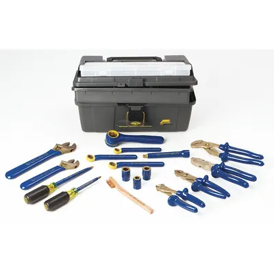 AMPCO Insulated Nonsparking Tool Kit: 17 Total Pcs - Insulated Nonsparking Tool Sets