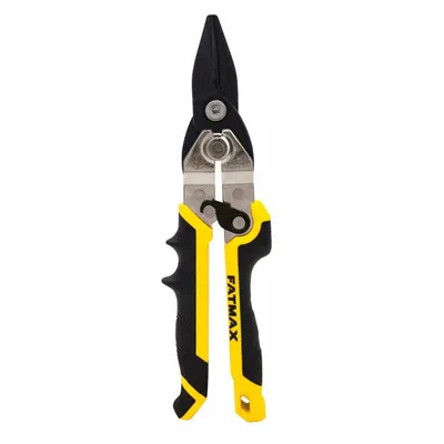 STANLEY Aviation Snip: Straight, 10 in Overall Lg, 1 1/4 in Cutting Lg, Steel - Aviation Snips