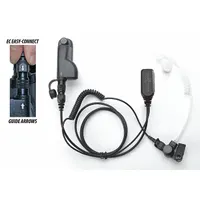 EARPHONE CONNECTION Surveillance Kit: Fits Motorola, Earbud, Push To Talk, Clear, 1 Wires, Multi Pin (MPN EP1334EC)