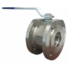 This BONOMI ball valve features a 2-inch 316 stainless steel straight valve body with Class 150 flange connections. Equipped with a locking lever handle for manual on/off flow control. Suitable for industrial piping systems handling liquids, gases, or steam where corrosion resistance is required.