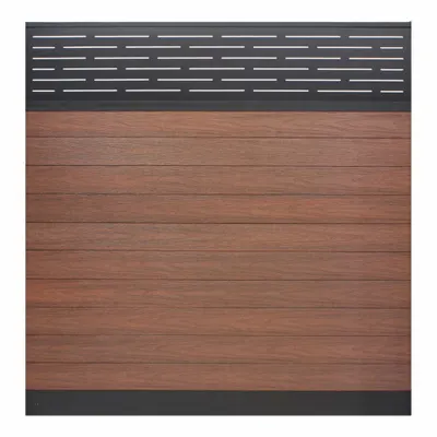 EUROFENCE Privacy Fence: Lattice Top Topper, Black, 6 ft Overall Wd, 6 ft Overall Ht - Privacy Fence Section Panels