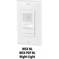 SENSOR SWITCH Occupancy Sensor: Occupancy/Photocell, Fluorescent/Incandescent/LED, Hard Wired, 800W (MPN WSX 2P NL WH)