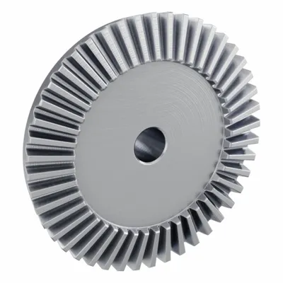 KHK GEARS Bevel Gear: Straight, Gear Ratio 3, Module m 2.5, 45 Teeth, Stainless Steel - Straight Teeth Metric Bevel Gears & Pinions